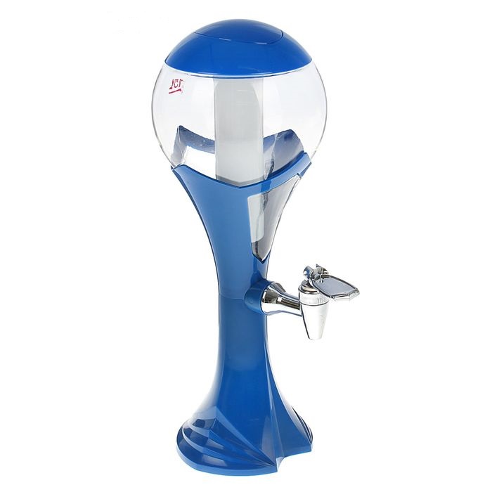 Башня пивная 1,5 л "Шар", цвет синий