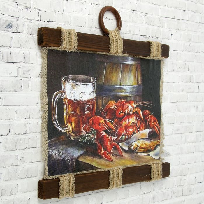 Сувенир свиток "Раки и пиво" — изображение 2