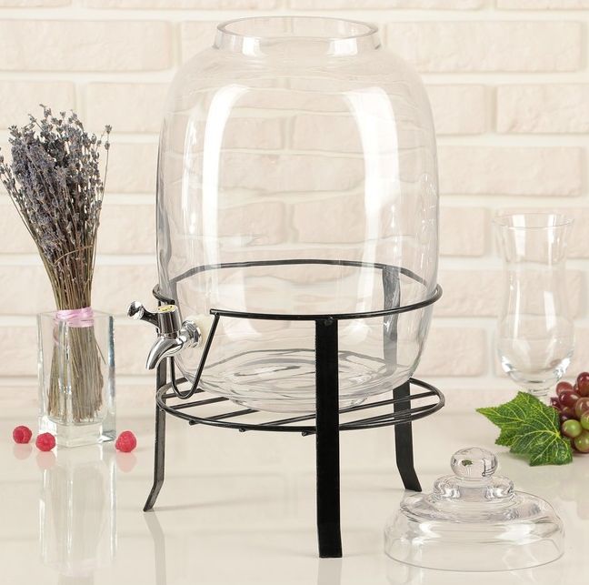 Кувшин с краном 9 л "Классика", на подставке — изображение 4