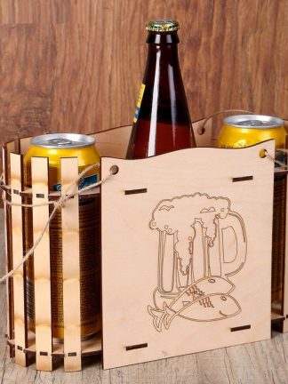 Ящик для пива "Пиво пенное", ручка-лента, 28х10,5х18см
