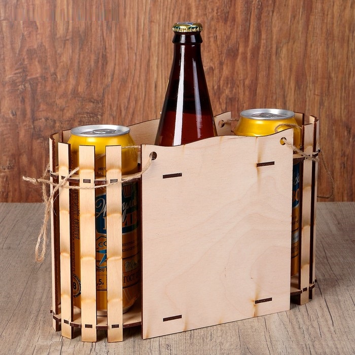 Ящик для пива "Пиво пенное", ручка-лента, 28х10,5х18см — изображение 2