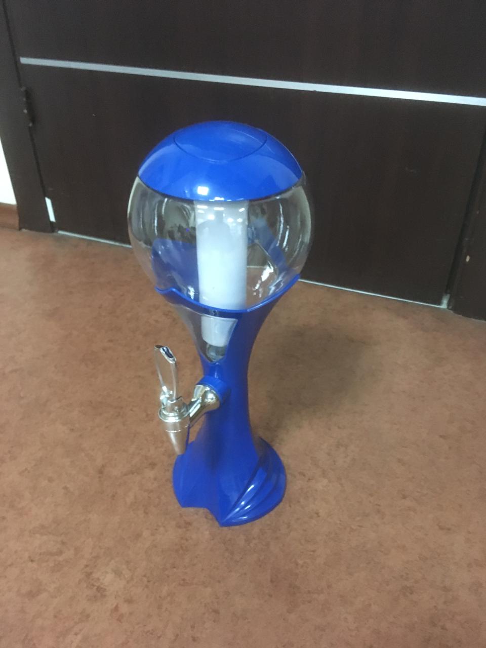 Башня пивная 1,5 л "Шар", цвет синий — изображение 4