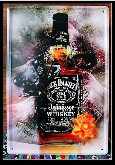 Табличка жестяная декоративная Jack-Daniels 20х30 см
