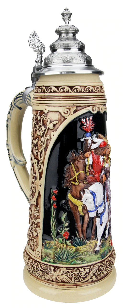 King Limitaet 2019 | Falcon Hunt Handpainted Beer Stein — изображение 6