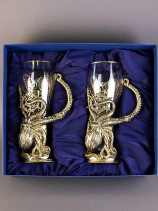 Пивные кружки «Осьминог» в подарочном футляре