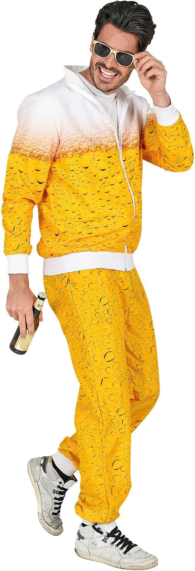 WIDMANN MILANO PARTY FASHION - Costume Tracksuit, Beer Suit, 80s Outfit, Jogging Suit, Bad Taste Outfit, Fancy Dress Costumes — изображение 3