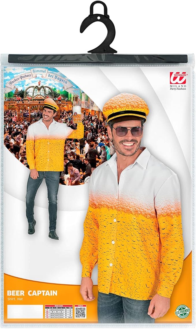 Widmann - Beer Man Costume, Shirt and Hat, Folk Festival, Beer Festival, Theme Party, Carnival — изображение 3