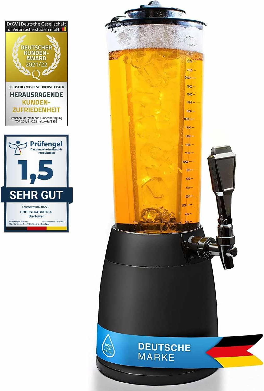 Beer Tower with Tap 4.0 Litres with 1.3 Litre Ice Cooler — изображение 4