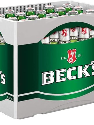 Beck's Blue Pils Alkoholfrei Flaschenbier, Mehrweg im Kasten, Pils Bier (20 x 500ml)