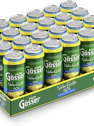 Gösser Natur Radler Alkoholfrei Dose Biermischgetränk EINWEG (24 x 0.5 l)