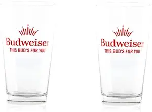 Budweiser Pint Glasses - This Buds For You Edition - Set of 2