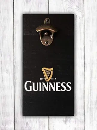 Guinness Beer Bottle Opener | Irish Beer | Wall Mounted Opener | Guinness Bar Sign | Guinness Beer Sign | Man Cave Sign -by LEADING EDGE DESIGNS