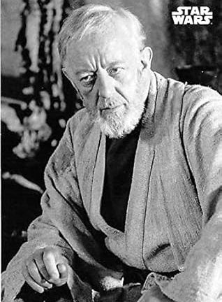 Alec Guiness as Ben Kenobi trading card Star Wars Black White Topps 2018#30