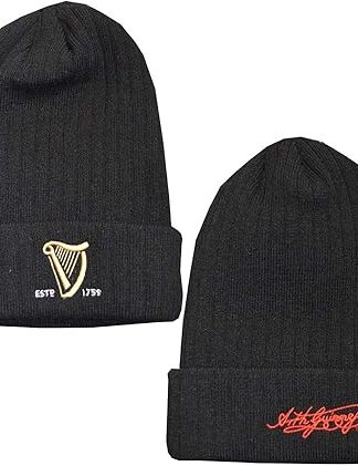 Guinness Men's Beanie, Black, One Size