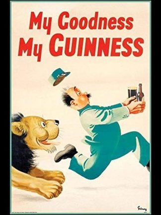 Buyartforless Framed Guinness Beer My Goodness My Guinness by Gilroy 18x12 Advertising Art Print Poster Irish Stout Brew