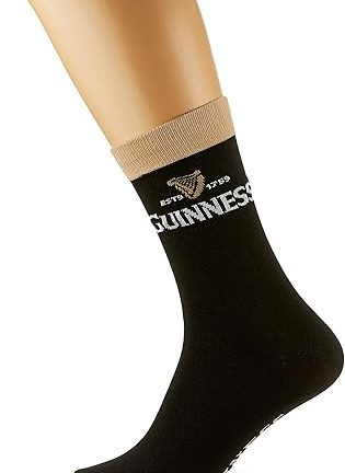 Black And Beige Guinness Socks