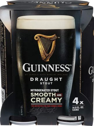 Guinness Pub Draft Stout, 4 pk, 14.9 oz cans, 4.3% ABV