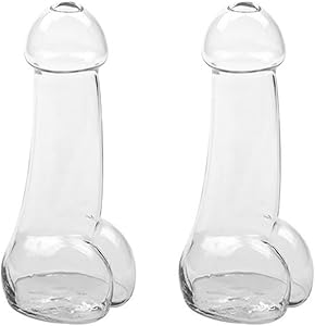 Cocktail Glasses, Pack of 2 Shape Wine Glass Cups, Creative Funny Cocktails Drinks Beer Glass, Cocktails Drinks Beer Glass Goblets for Beer, Juice, for Hen Parties, Carnival, Party, Bars