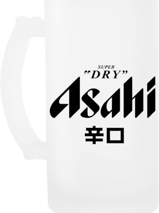 Luxogo Asahi Super Dry Design Glass Beer Mug