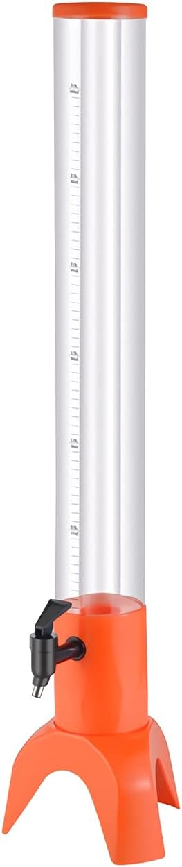 Beer Column Beer Drinks Tower Dispenser with Ice Tube and Tap, Straight Cash Juice Tower, 1.5L/3L Beer Machine Tool Club Accessories, Orange Beer Tower (Size : 3XL)