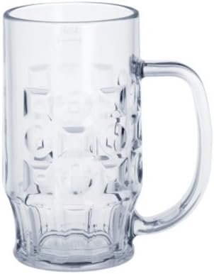 Schorm GmbH Set of 86 Beer Jugs 0.3 L SAN Crystal Clear Plastic Dishwasher Safe Food Safe