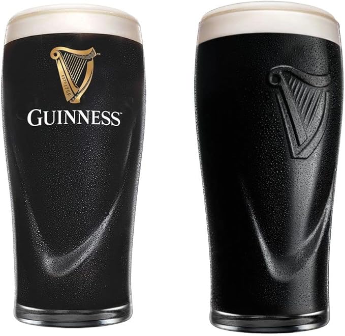 McLaughlin's Irish Shop Guinness Glass Harp Set of 2