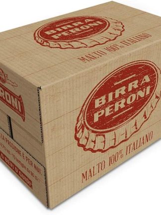x12 Birra Peroni Italienisches Lagerbier 66cl in Glas