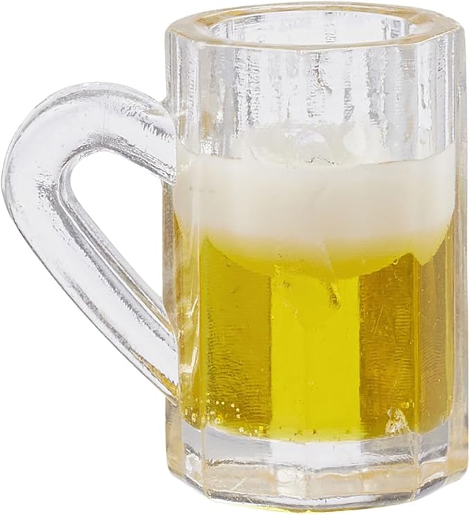 CREATIV DISCOUNT Miniature Beer Glass Size Approx 1.5cm - Bag of 2
