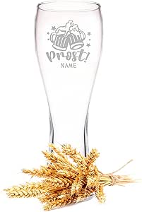 Leonardo Wheat Glass with Engraving - Cheers Beer - Personalised with Name - Gifts for Dad for Father's Day - Gift for Beer Connoisseurs - Gift Idea for Him Men for Birthday - 500 ml
