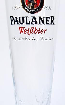 PAULANER Beer Glasses Set of 6 0.5 Litres Wheat Beer