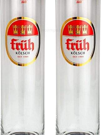 Früh Kölsch Beer Glasses / Glasses / Bar Set - 2 x 0.2 L