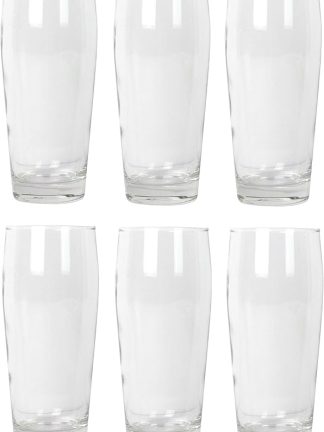 Arcoroc - Professional Willi Beakers, Set of 6, Beer Glass, Water Glass or Juice Glass, Calibrated up to 0.3 L