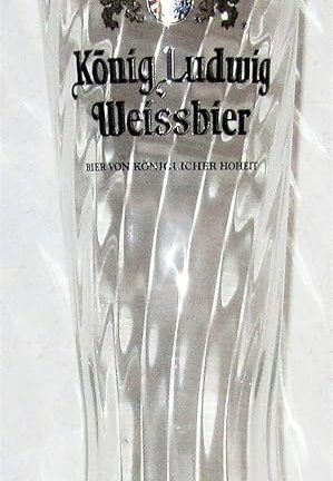 KÖNIG LUDWIG Weissbier Glass, Limited Edition, 1 x 0.5 Litre, Beer Glass, Glasses, Wheat Glass