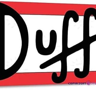 Ретро жестяная вывеска TSOSK с изображением пива Duff и мультфильма «Симпсоны», декор для бара, алюминиевая вывеска 20 x 30 см / 8 x 12 дюймов.