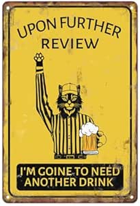 Металлическая табличка XingFox с изображением мейн-куна: «После долгих раздумий мне нужен еще один напиток» — жестяная табличка для бара, офиса, ресторана, кафе, клуба, гаража, настенное украшение, 20 x 30 см.