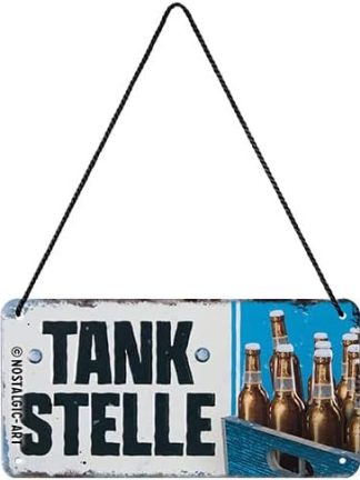 Ретро-вывеска в стиле «Ностальгическое искусство», 10 x 20 см, для автозаправочной станции, пиво - идея подарка в качестве барного аксессуара, изготовлена ​​из металла, винтажный дизайн с надписью, жестяные вывески с надписями, украшение для пивной тематики.