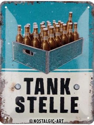 Ретро-жестяная табличка в стиле «Ностальгическое искусство», 15 x 20 см, «Пиво на заправке» — отличный подарок в качестве аксессуара для бара, изготовлена ​​из металла, винтажный дизайн с надписью, жестяные таблички с надписями, украшение для любителей пива.