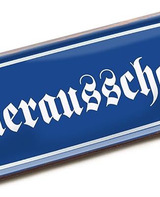 Металлическая вывеска для подачи пива, 28х12 см - винтажная вывеска для паба, бара, вечеринки или подвала - ретро-декор для стен - ностальгическая вывеска для пива в стиле поношенная - украшение для гостиницы, пивоварни, старинный немецкий шрифт