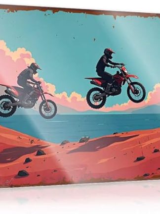 Металлические пивные вывески FZFN, винтажные изображения всадников, плывущих над пустыней на закате, жестяная вывеска для спальни, двери, забавные таблички для комнат (30 x 40 см)