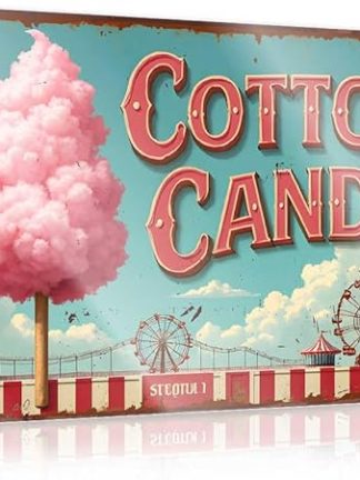 Декоративная жестяная вывеска в винтажном карнавальном стиле с гигантским сахарным деревом для детской комнаты мальчика, забавная вывеска с надписью «Пиво» (30x40 см)