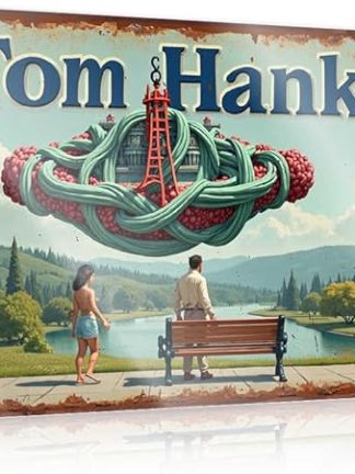 Жестяные таблички с правилами кемпинга, надписью «Путешествие Тома Хэнкса по лабиринту жизни», забавной табличкой с надписью «Пиво», забавной жестяной табличкой для гаража (30x40 см).