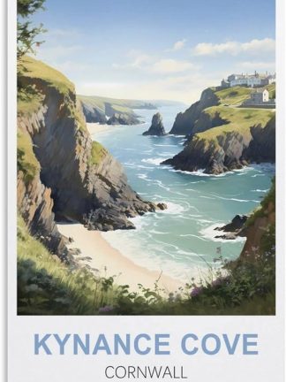 EPXZNM Винтажная металлическая жестяная вывеска Kynance Cove Cornwall, постер, забавные пивные вывески, металлическая настенная вывеска, ретро, ​​для мужской комнаты, дома, винтажный декор, 20 x 30 см