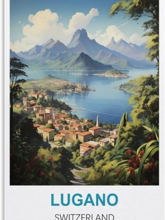 EPXZNM Винтажная металлическая жестяная табличка, Лугано, Швейцария, постер, забавные пивные таблички, металлическая настенная табличка, ретро, ​​для мужской комнаты, дома, винтажный декор, 20 x 30 см