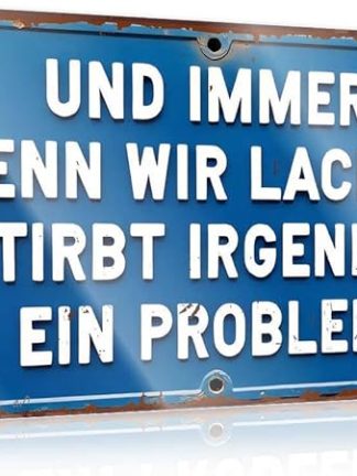 Металлическая вывеска для бара FZFN, декоративная табличка «Каждый раз, когда мы смеемся, где-то возникает проблема», забавная вывеска для пива, бар, мужская комната, украшение (30 x 40 см)