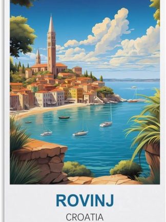 EPXZNM Винтажная металлическая жестяная табличка «Ровинь, Хорватия», постер, забавные пивные вывески, металлическая настенная вывеска, ретро, ​​для мужской комнаты, дома, винтажный декор, 30 x 30 см