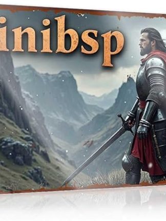 Пивные вывески FZFN, металлические, винтажные, прочные, с изображением воина в горном пейзаже, жестяная вывеска для спальни, двери, забавные таблички для комнат (30 x 40 см)