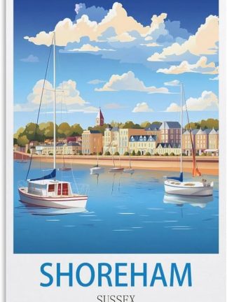 Винтажная металлическая жестяная табличка EPXZNM Шорхэм, Сассекс, туристический постер, забавные пивные вывески, металлическая настенная вывеска, ретро для мужской комнаты, дома, винтажный декор, 20 x 30 см