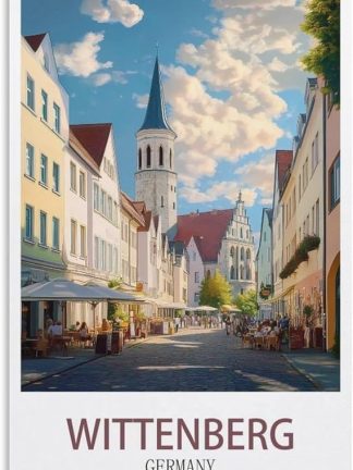 EPXZNM Винтажная металлическая жестяная табличка, Виттенберг, Германия, туристический плакат, забавные пивные таблички, металлическая настенная табличка, ретро для мужской комнаты, дома, винтажный декор, 20 x 30 см