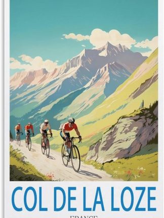 EPXZNM Винтажная металлическая жестяная вывеска Col De La Loze Франция, туристический постер, забавная вывеска для пива, металлическая настенная вывеска в стиле ретро для мужской комнаты, винтажный декор, 30x30 см