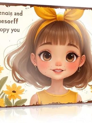 Металлические пивные вывески FZFN в винтажном стиле, надпись «Оставайся собой, и пусть твой мир Мезорфа подражает тебе: Причудливая Фло», жестяная вывеска для спальни, двери, забавная вывеска для комнаты (30 x 40 см)